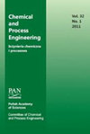 Chemical and Process Engineering-Inzynieria Chemiczna I Procesowa雜志封面